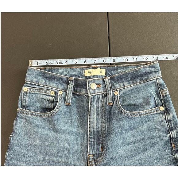 Madewell Rossie Wash The High-Rise Slim Boyjean Straight Leg Jean Size 24 - Picture 13 of 14